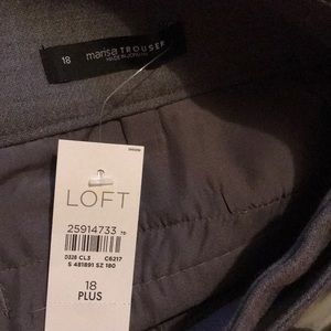 Loft Marisa Trouser Gray Pants